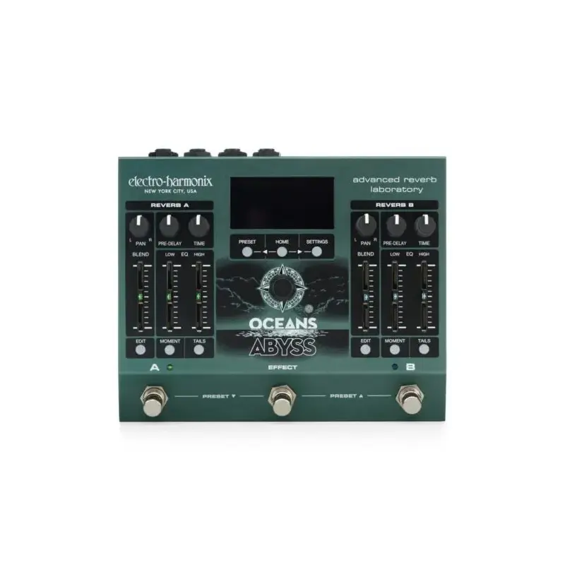 Electro-Harmonix Oceans Abyss Advanced Reverb Laboratory Guitar Effects Pedal