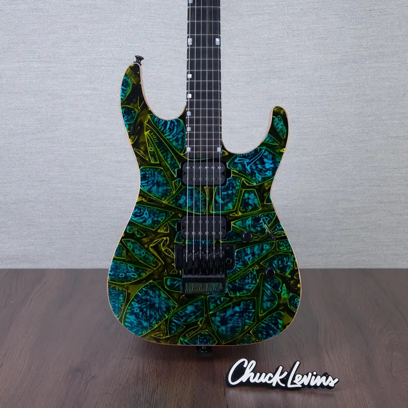 ESP USA M-II DX Electric Guitar - Psychedelic Flame - #US25145