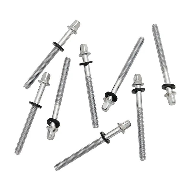 PDP by DW 8-Pack 12-24 Standard Tension Rods w/Nylon Washers 60mm PDAXTRS6008