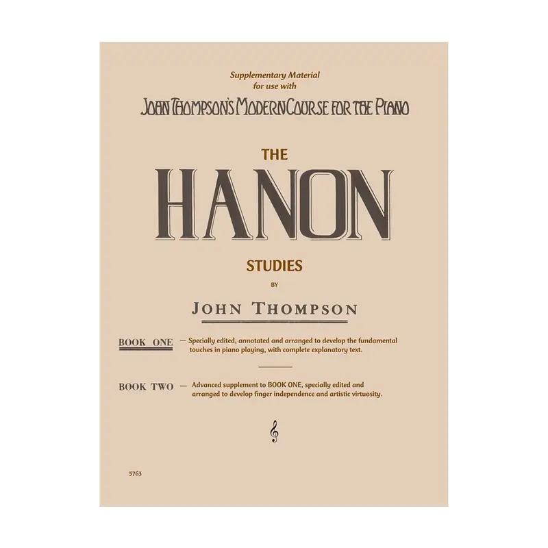 The Hanon Studies By John Thompson  Book 1