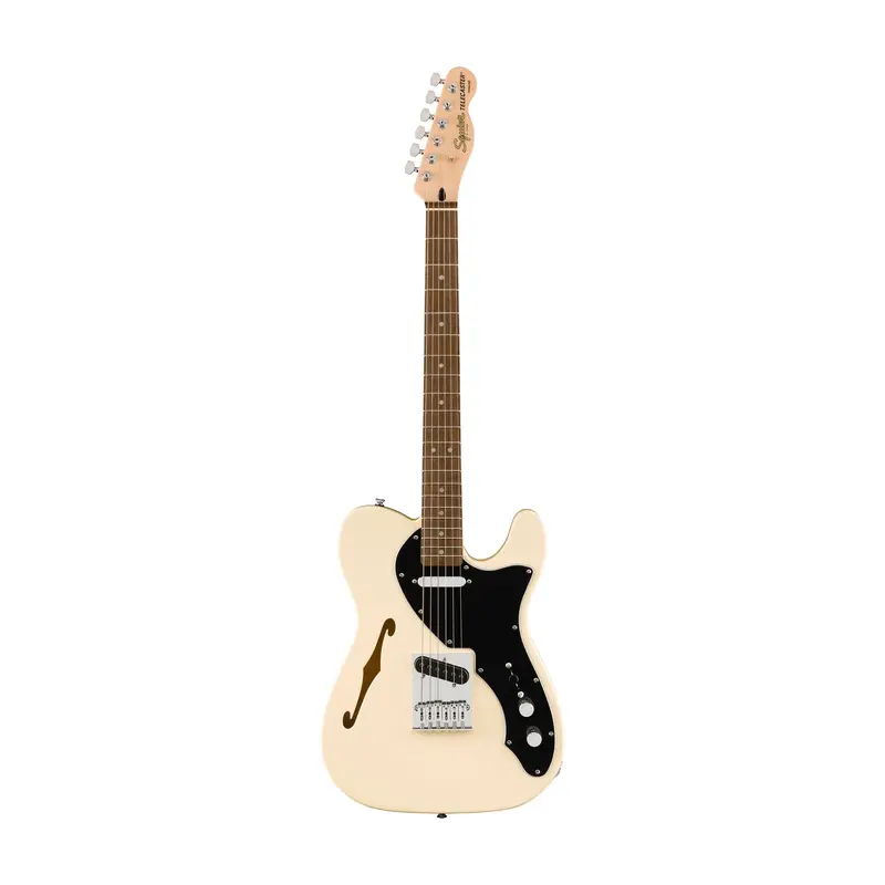 Squier Affinity Series Telecaster Thinline Electric Guitar - Olympic White