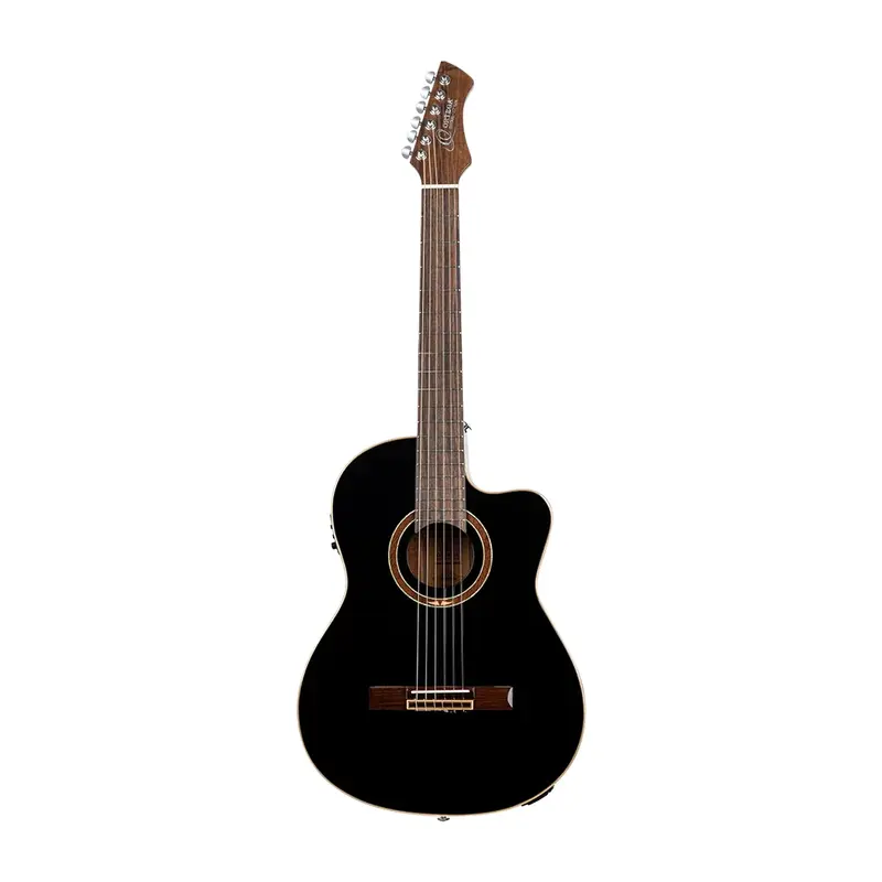 Ortega Performer Series 4/4 Classical Guitar W/  Gig Bag - Black