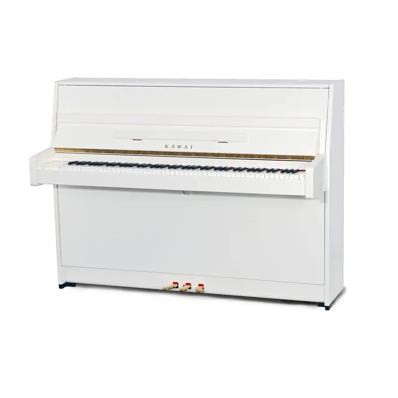 Kawai K-15 Upright Piano Snow White Polish