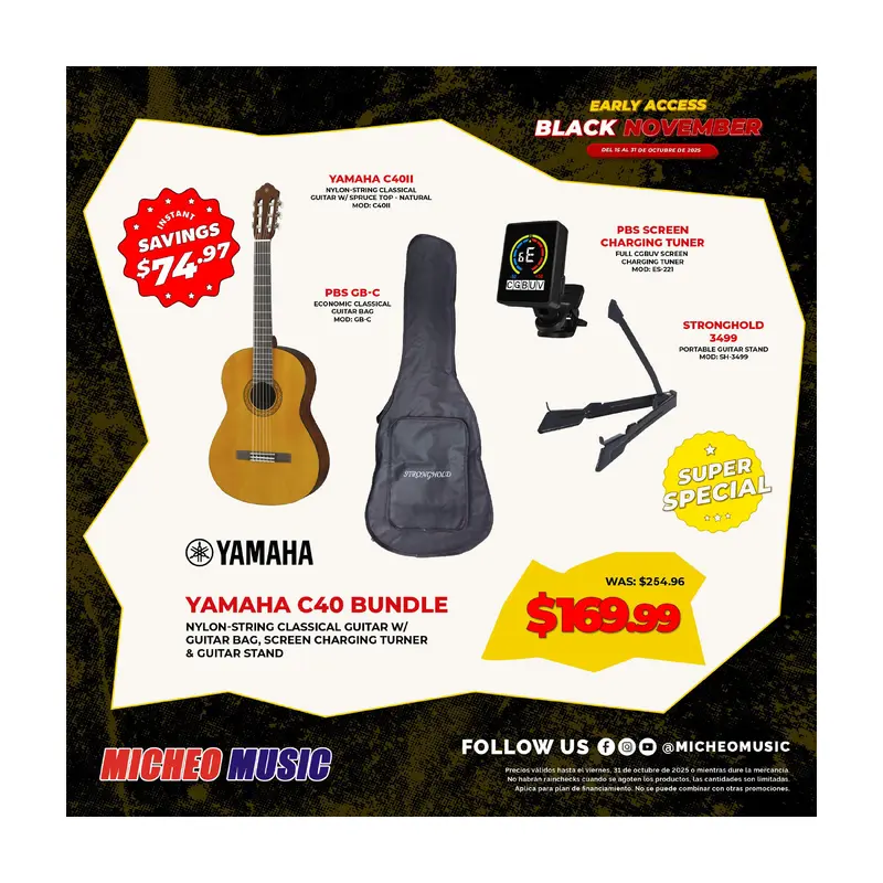 Yamaha C40 Bundle