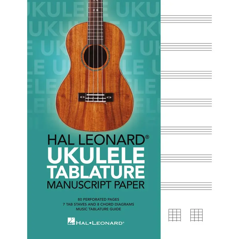 Hal Leonard Ukulele Tablature Manuscript Paper