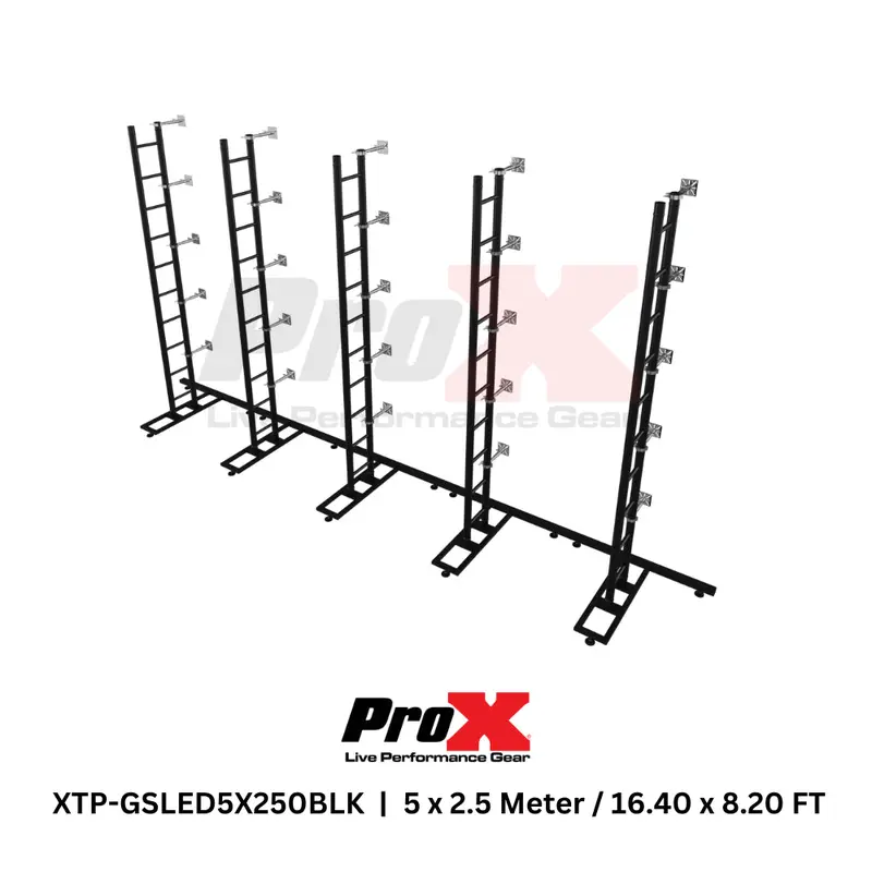 ProX XTP-GSLED5X250BLK LED Video Display Panel Ground Support System Package