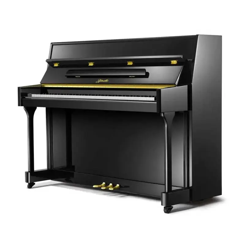 Ritmller UP110R2 Upright Piano - Polished Ebony