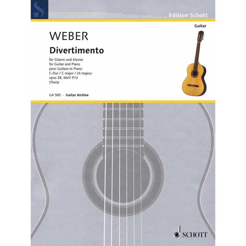 Weber - Divertimento for Guitar and Piano, Opus 38, Wev P. 13