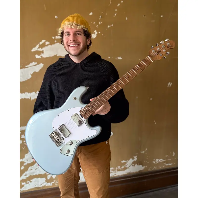 Sterling by Music Man Stingray SR50 Electric Guitar, Firemist Silver