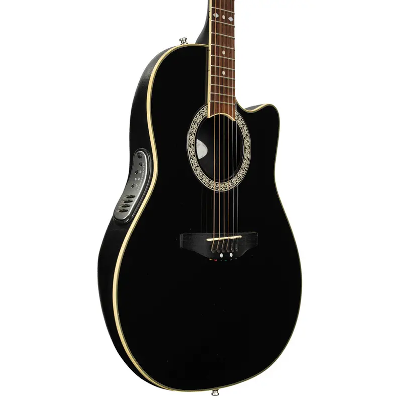 Pre-Owned Ovation Celebrity CC-057 Acoustic-Electric Guitar -Black | Used