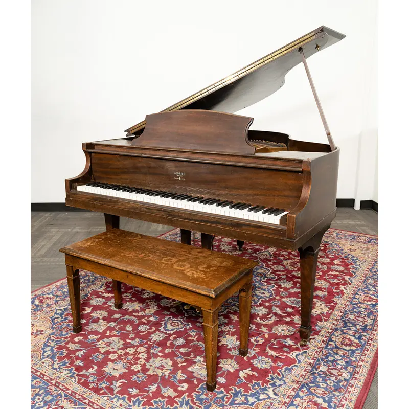 Aldrich 5' Grand Piano | Satin Oak | SN: 156273 | Used