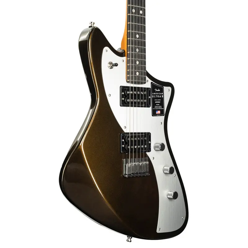 Fender American Ultra II Meteora Electric Guitar - Ebony Fingerboard, Texas Tea | New