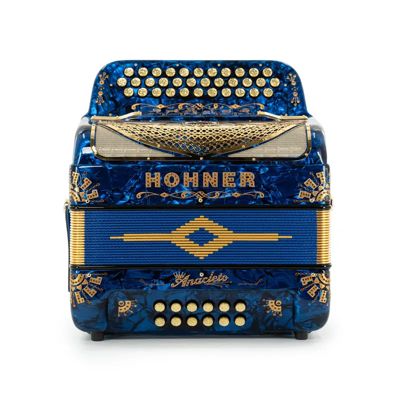 Hohner Anacleto Norteno Two Tone FBE/EAD Accordion - Pearl Blue