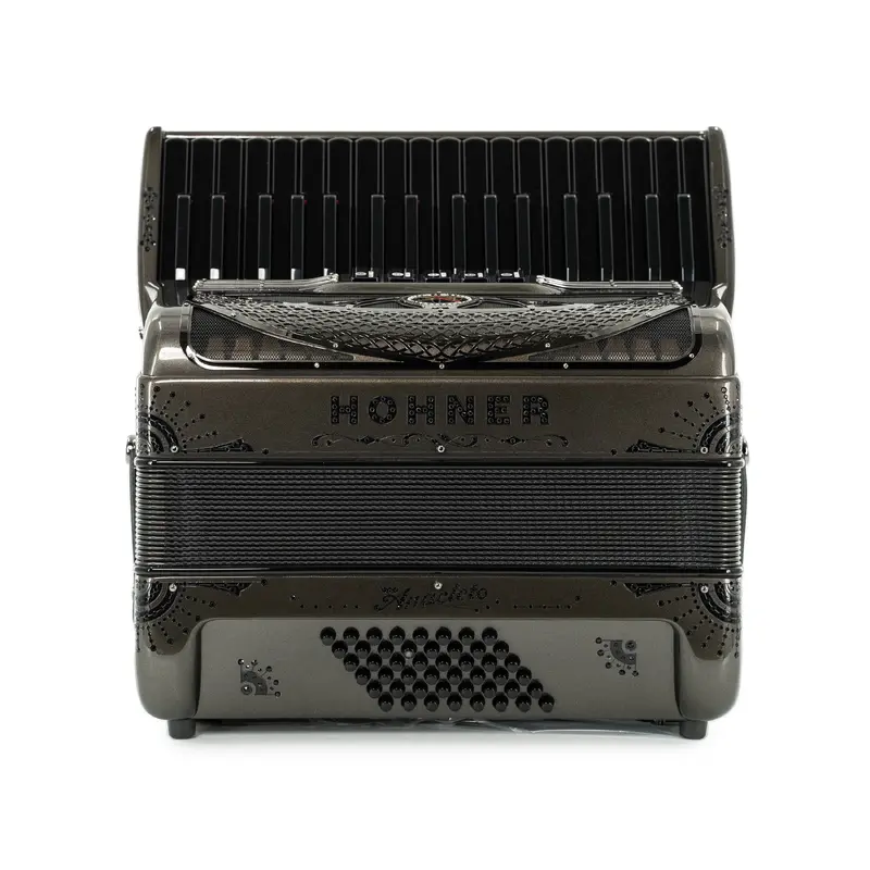 Hohner Anacleto Latino III 34/48 5 Switch Piano Chromatic Piano Accordion - Gun Metal Gray
