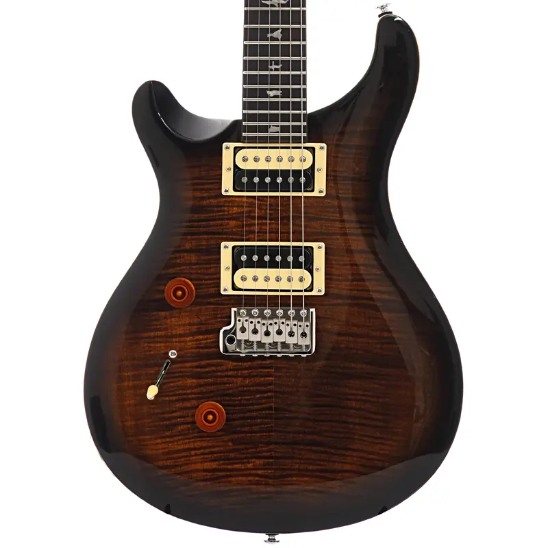 PRS Se Custom 24 "Lefty" Electric Guitar with Gigbag, Black Gold Burst
