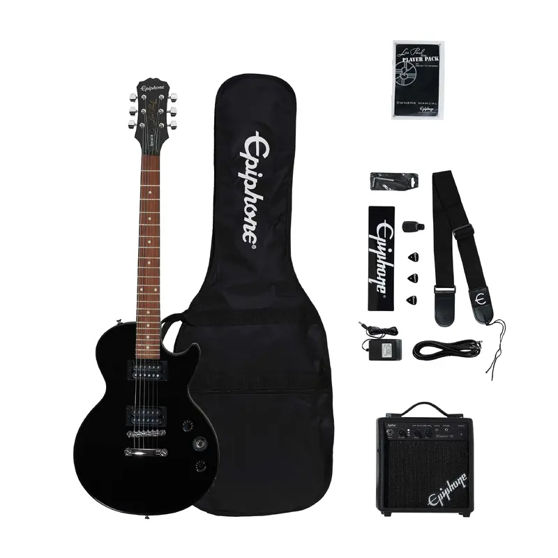 Epiphone Les Paul Electric Guitar Player Pack - Ebony