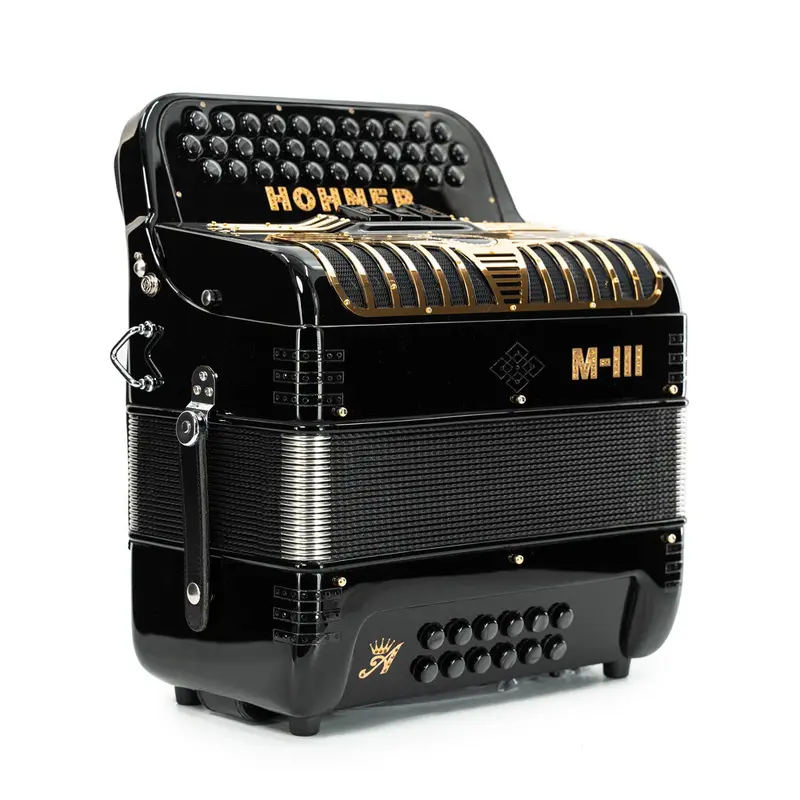 Hohner Anacleto MARK III 3 Switch F Key Compact Accordion - Black | Used