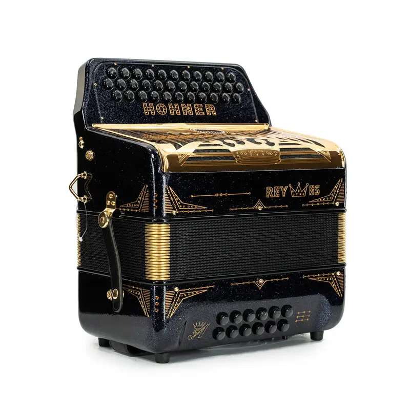 Hohner Anacleto RES2SG Rey Especial FBE Button Accordion - Black | Used