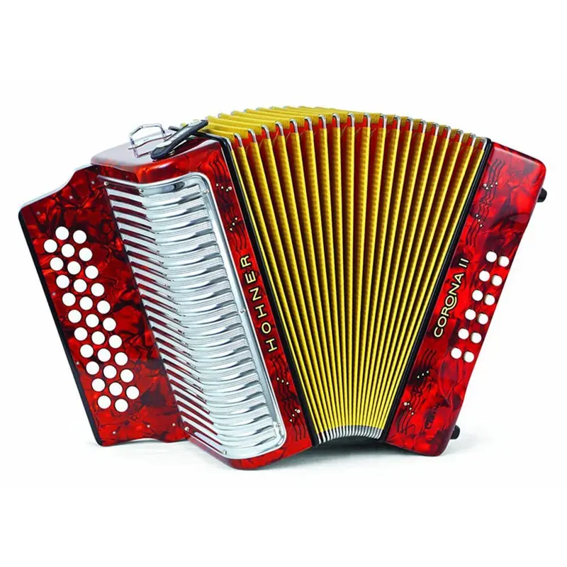 Hohner Corona II Classic GCF Accordion - Red