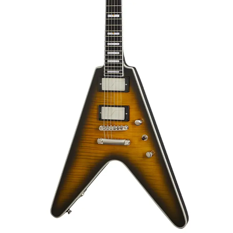 Epiphone Flying V Prophecy Electric Guitar - Yellow Tiger Aged Gloss