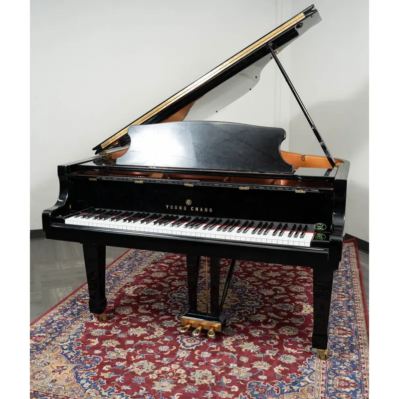 1982 Young Chang 6'10" PG-208 Grand Piano | Polished Ebony