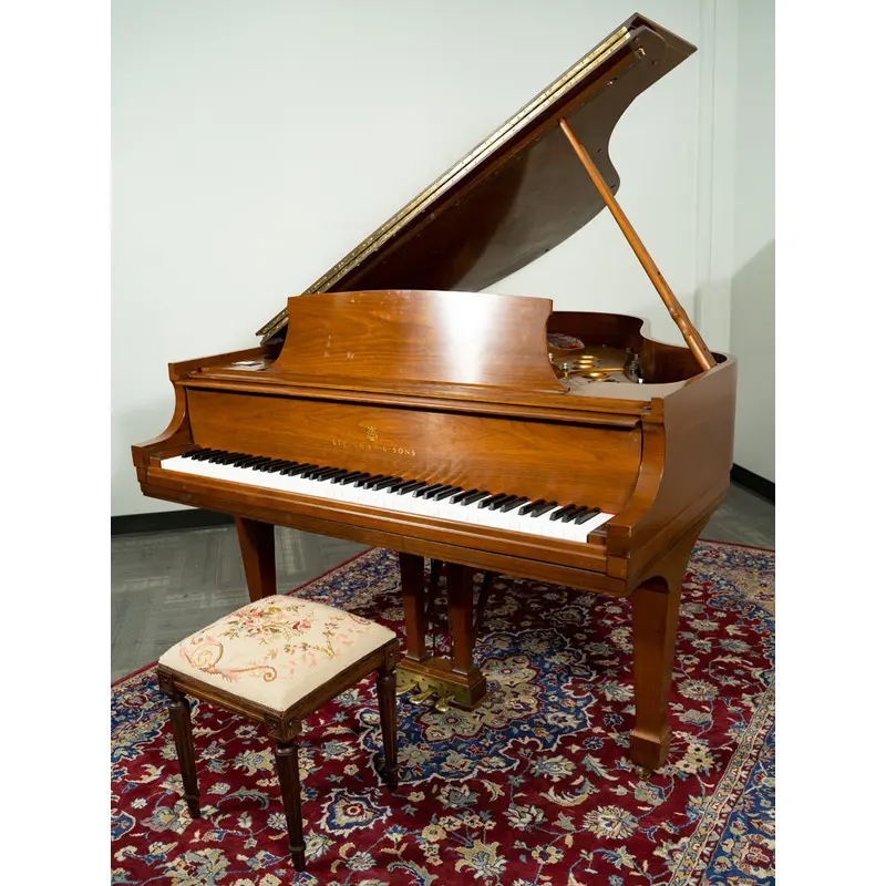 1990 Steinway 5'7" Model M Grand Piano | Satin Walnut | SN: 516765 | Used
