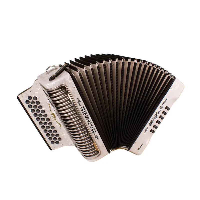 Hohner Corona II Xtreme GCF Accordion - White