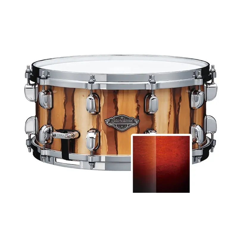 Pre-Owned Tama Starclassic Performer MBSS65, 14"x6.5" Snare Drum - Dark Cherry Fade
