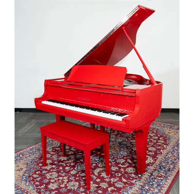 2022 Kawai 5'0" GL-10 Baby Grand Piano | Ferrari Red Polish | Used