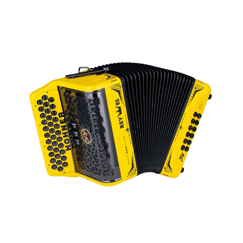 Hohner Anacleto Rey Especial II 3 Switch GCF Accordion - Traffic Yellow | New
