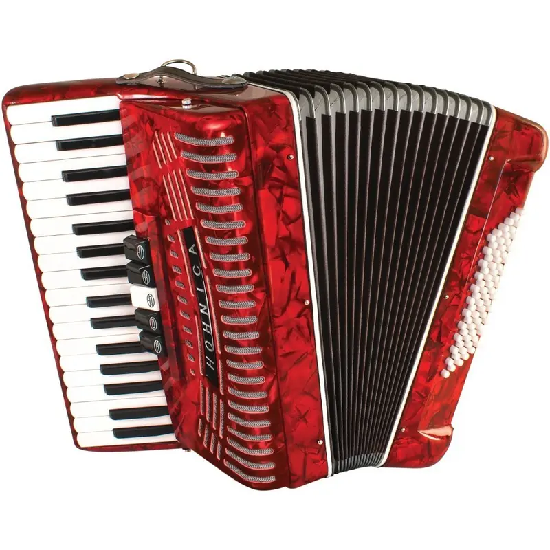 Hohner Hohnica 72 Bass Piano Accordion - RED | New