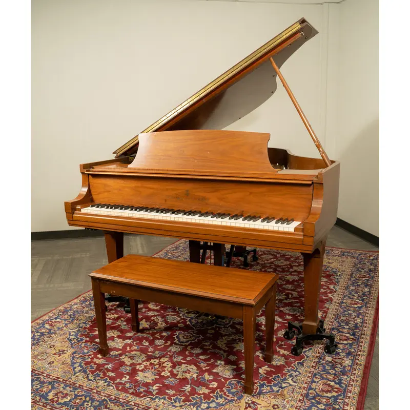 1987 Steinway & Sons 5'7" Model M Grand Piano | Satin Walnut | SN: 435724 | Used