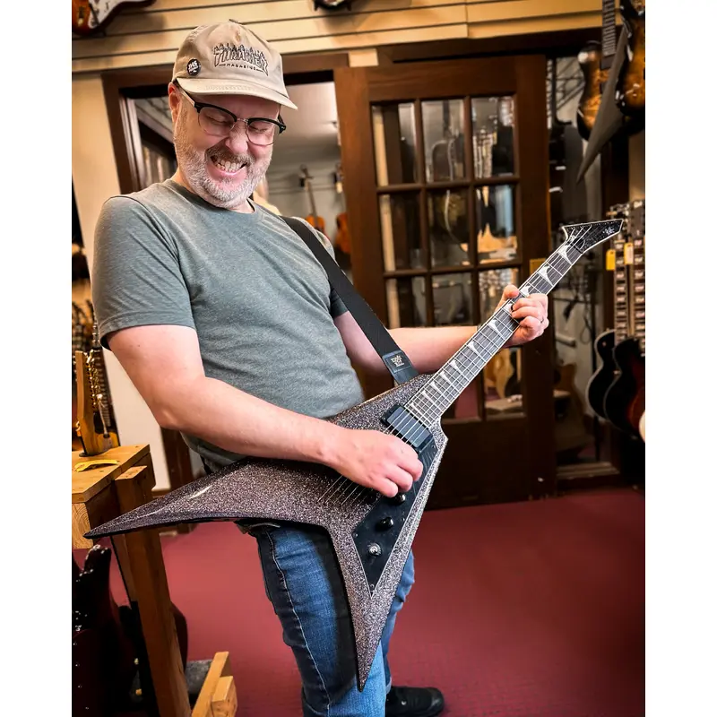 ESP LTD KH-V Electric Guitar, Black Sparkle