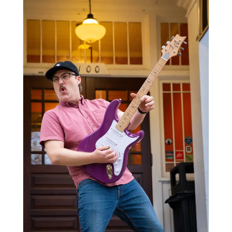 PRS SE Silver Sky Maple Electric Guitar, Summit Purple