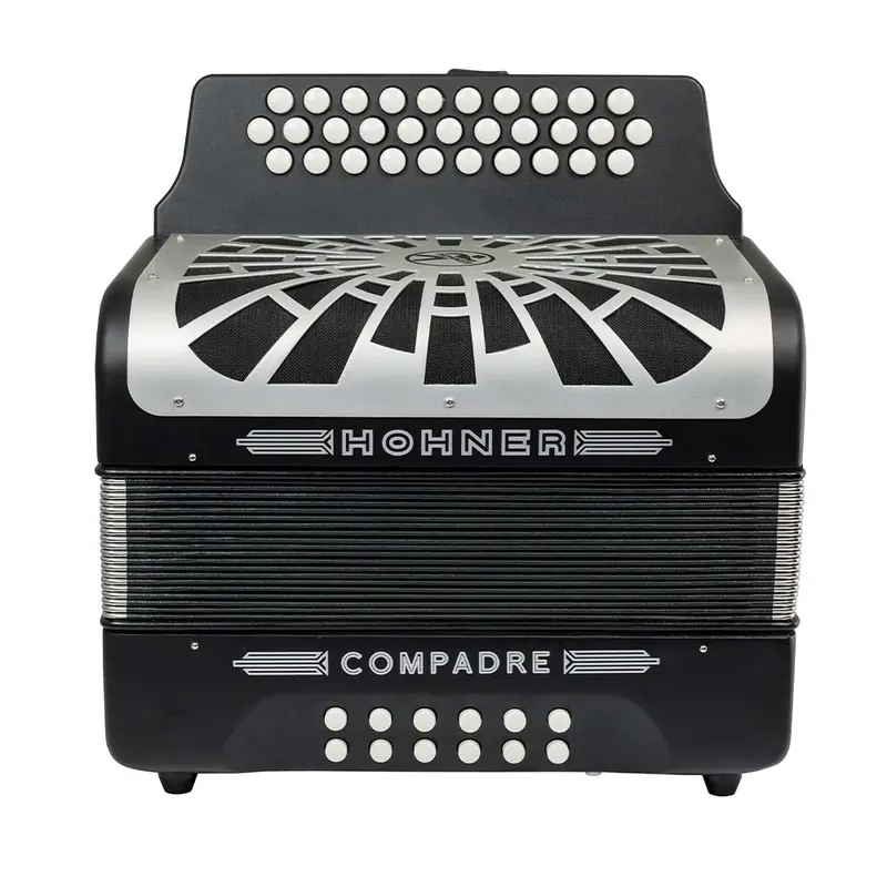 Hohner Compadre FbBbEb Black Accordion w/ Gig Bag