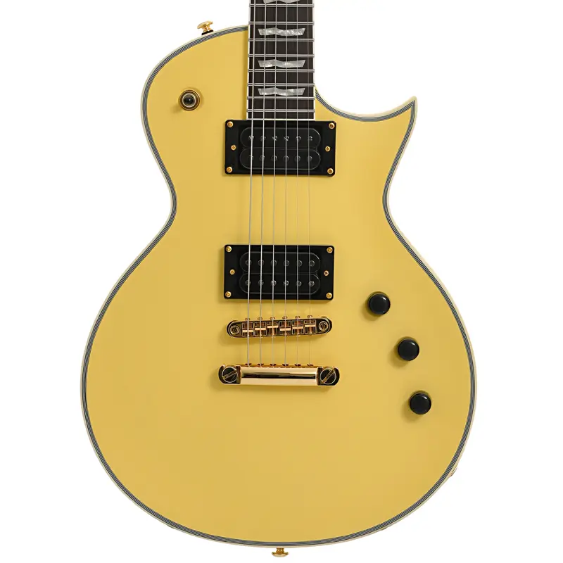ESP LTD EC-1000T CTM Full Thickness Electric Guitar, Vintage Gold Satin