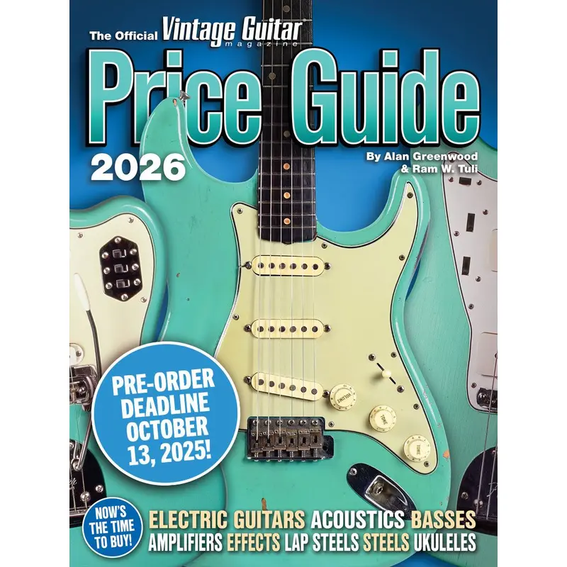 The Official Vintage Guitar Price Guide 2026 w/ Digital Access Code