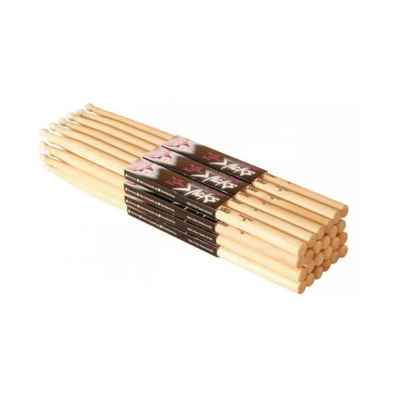 On-Stage 5A Nylon Hickory Brick Drumsticks