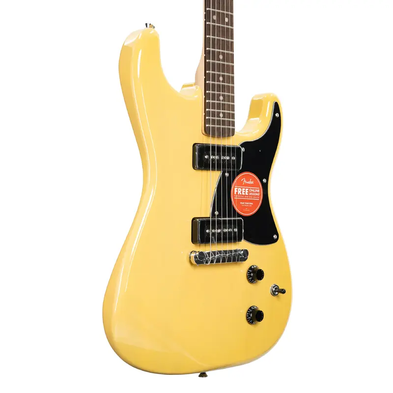 Squier Paranormal Strat-O-Sonic, Laurel Fingerboard, Black Pickguard - Vintage Blonde