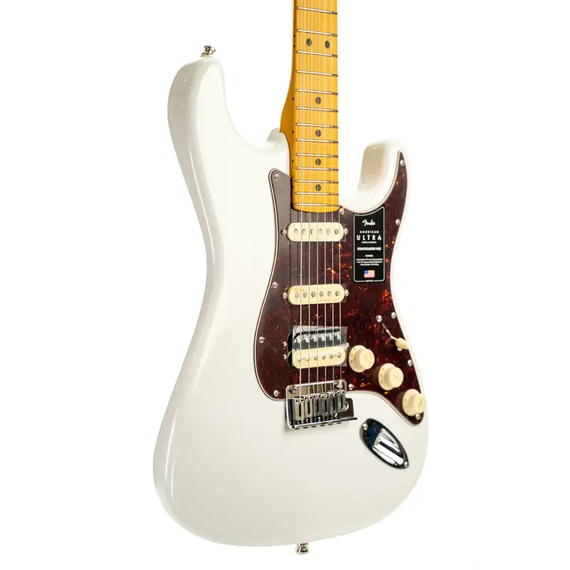 Fender American Ultra Stratocaster HSS, Maple Fingerboard, Arctic Pearl