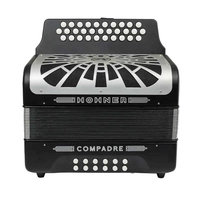 Hohner COGB Compadre GCF Black Accordion w/ Gig Bag