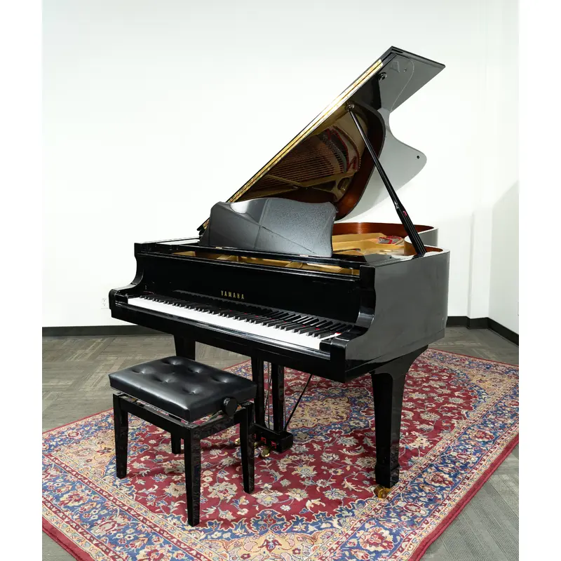 Yamaha 7'6" C7 Grand Piano | Polished Ebony | SN: 3850766 | Used