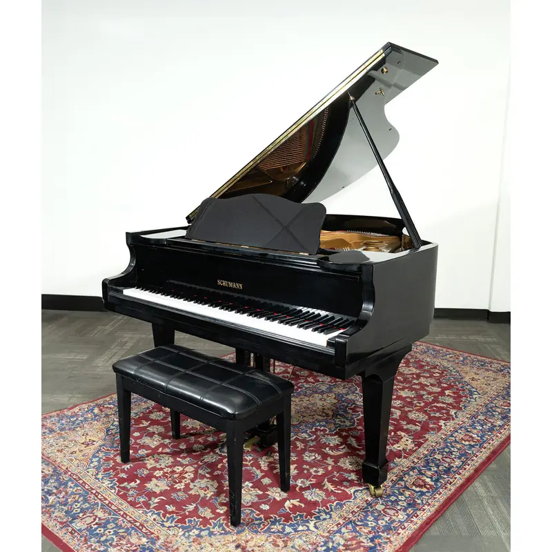 Schumann G-82 Grand Piano | Polished Ebony | SN: 855374 | Used