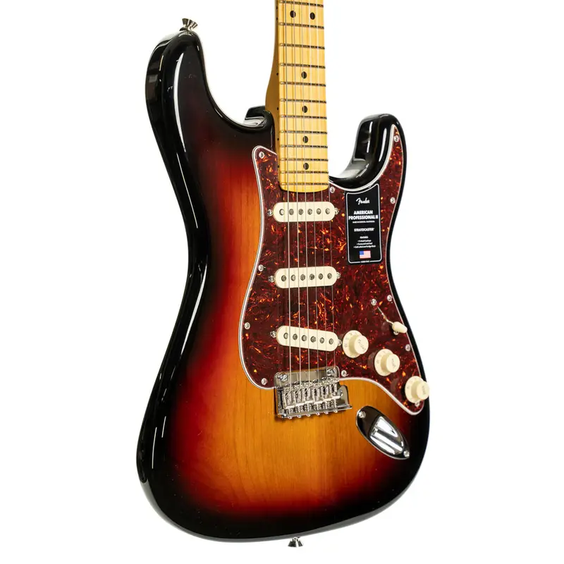 Fender American Professional II Stratocaster, Maple Fingerboard - 3-Color Sunburst