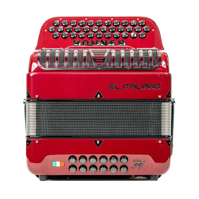 Hohner Anacleto El Italiano III 5 Switch Compact EAD Accordion - Red