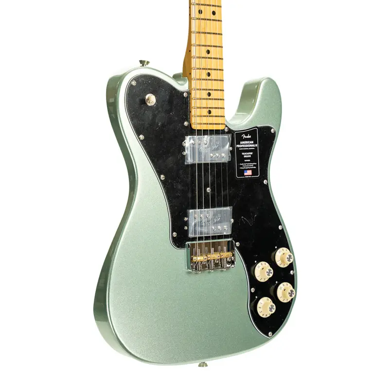Fender American Professional II Telecaster Deluxe, Maple Fingerboard - Mystic Surf Green