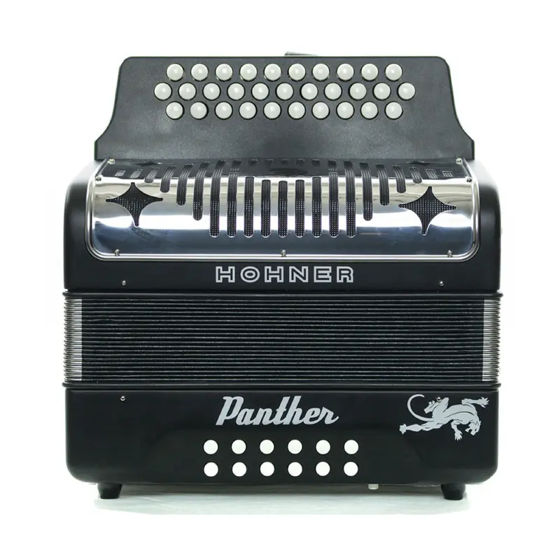 Pre-Owned Hohner Panther FBE Accordion, Black