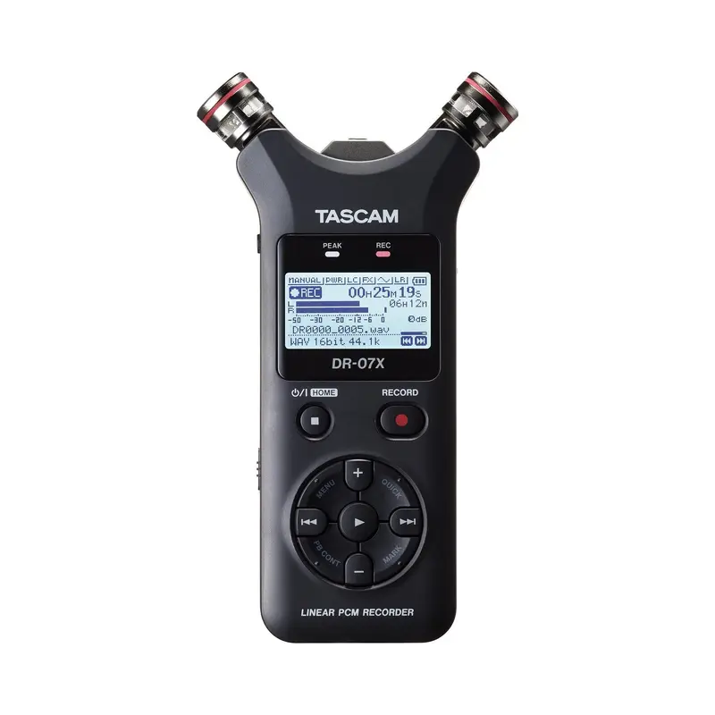 Tascam DR-07X Stereo Handheld Digital Audio Recorder & USB Audio Interface