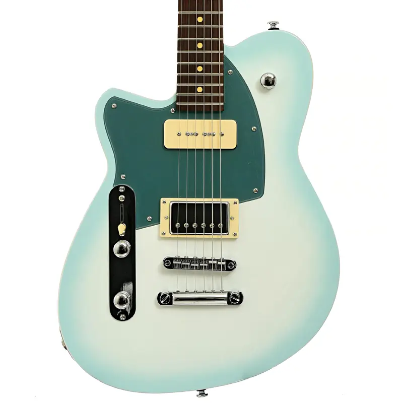 Reverend Double Agent OG, Left Handed Electric Guitar, Chronic Blue Burst