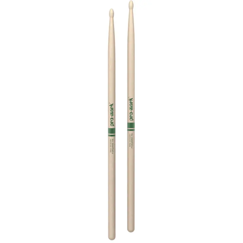 Pre Owned ProMark Classic Forward 7A Natural Wood Tip Drumsticks - Raw Hickory | Used